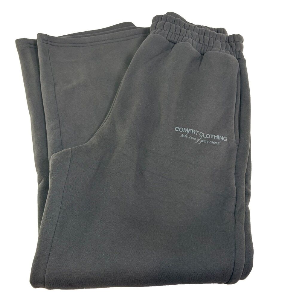 Comfrt You Matter Straight Leg Sweatpants Steel Grey Medium Unisex NEW